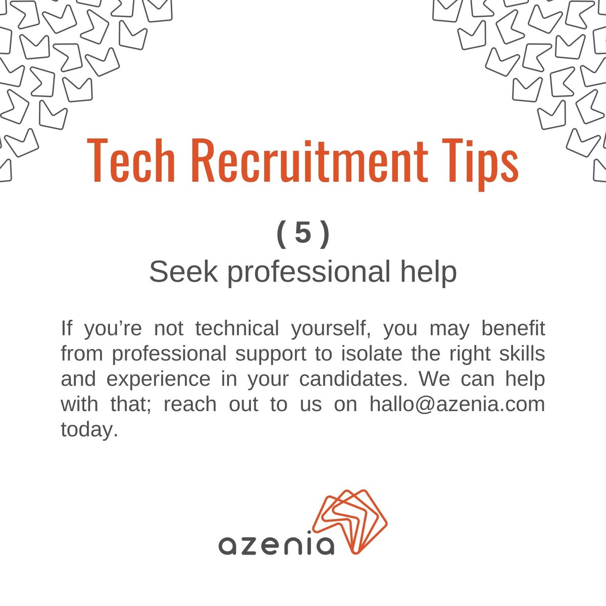 Don't let the lack of technical expertise hold you back from hiring top tech talent. Here's our final tip to make the process easier and more efficient.
Need more support? We're here to help - reach out to us for professional guidance. #fintechhiring #techtalent #recruitmenttips
