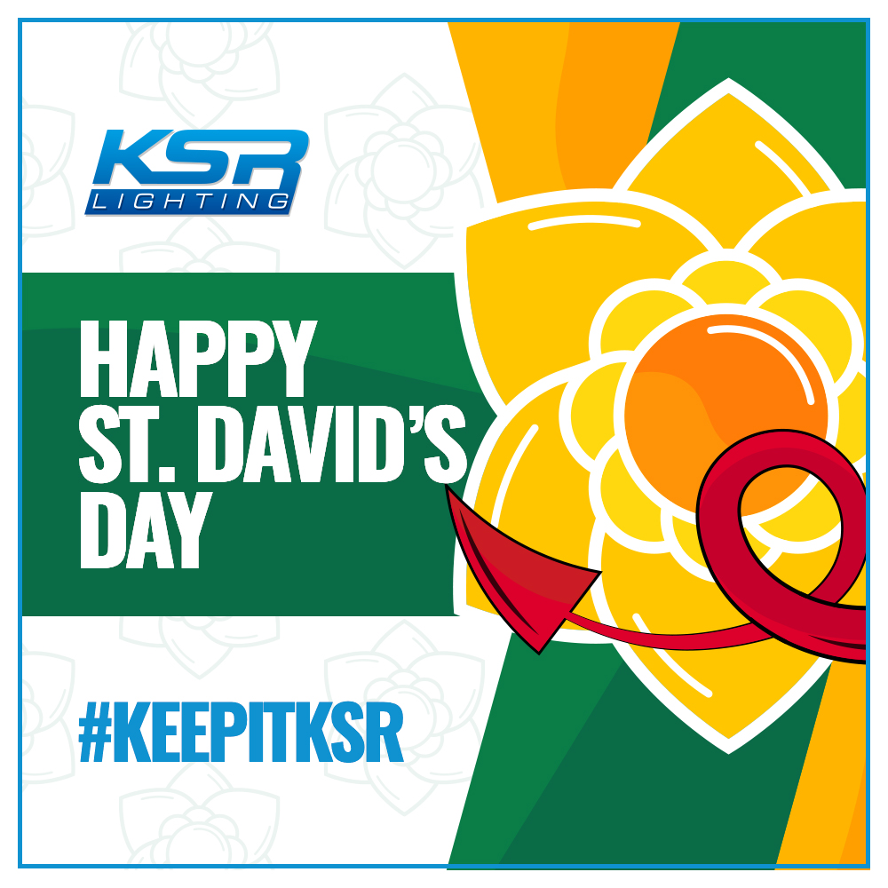KSRLighting: Happy St David's Day from all of us at KSR Lighting 🏴󠁧󠁢󠁷󠁬󠁳󠁿

#keepitKSR #Wales #CymruAmByth #stdavidsday