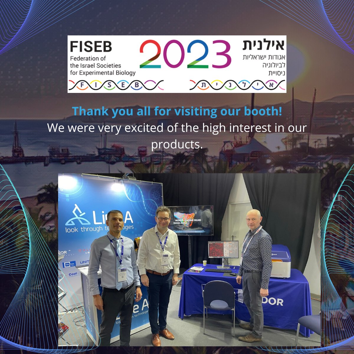 Line-A Technologies (@lineatechno) on Twitter photo Thanks for all the researchers who visited us at <a href="/ILANITFISEB/">ILANIT/FISEB</a> Conference exhibition.
We were very excited to meet you all! Thanks for all the researchers who visited us at <a href="/ILANITFISEB/">ILANIT/FISEB</a> Conference exhibition.
We were very excited to meet you all!