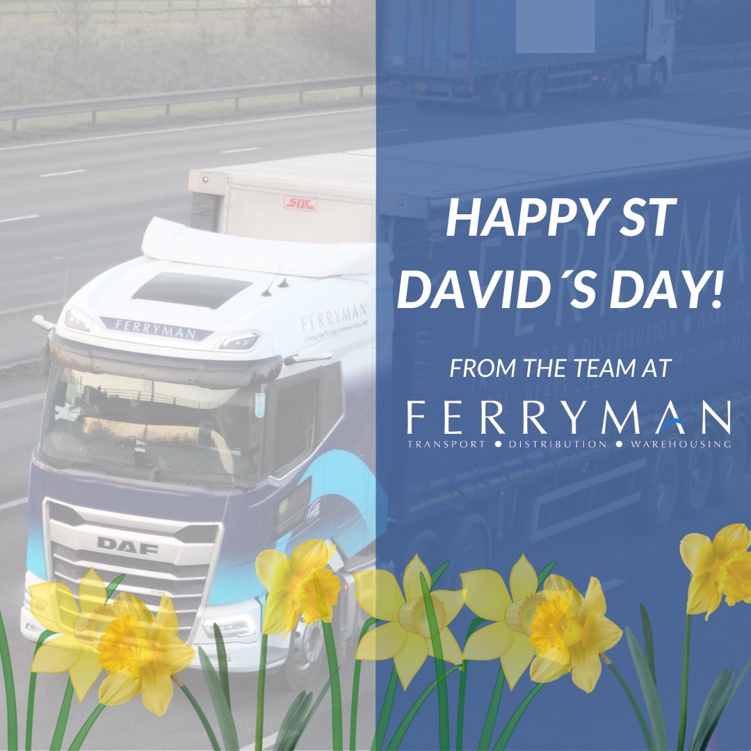 Happy St David's Day!🏴󠁧󠁢󠁷󠁬󠁳󠁿

Dydd Gŵyl Dewi Hapus 🏴󠁧󠁢󠁷󠁬󠁳󠁿

From the team at @ferrymanltd 🙌🏼

#ferrymanltd
