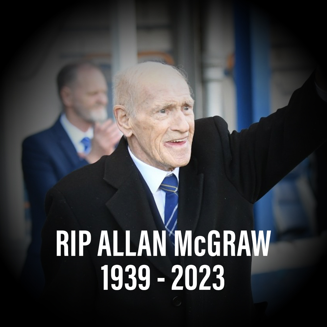 Everyone at Greenock Morton is deeply saddened to learn of the passing of club legend, Allan McGraw. 

Known as “Mr Morton”, Allan has been a huge part of our club’s history, with the main stand at Cappielow recently named in his honour. 

Rest in peace Allan. 💙