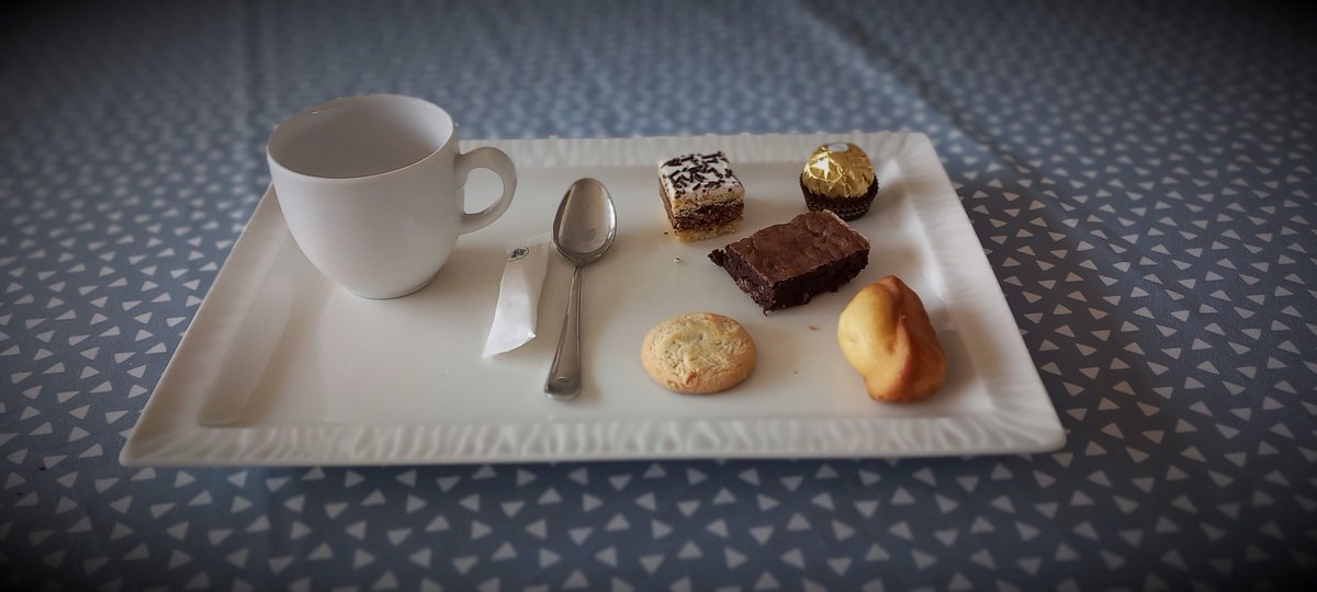 Notre premier café gourmand..Une belle réussite qui va se perpétuer chaque fin de mois. #café#Sénioriales