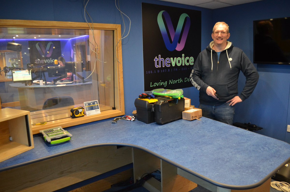 New studio installation in progress for The Voice FM in North Devon. #radiostudio #broadcastengineer