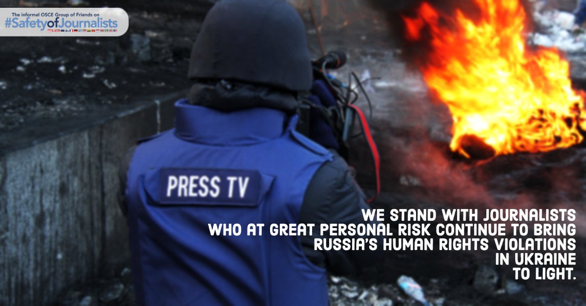 One year ago, Russian military forces shelled a TV tower in Kyiv, Ukraine, killing camera operator Yevhenii Sakun and four others. Many media workers have been deliberately targeted, killed, abducted, injured and tortured. Protect the #SafetyOfJournalists covering conflicts.