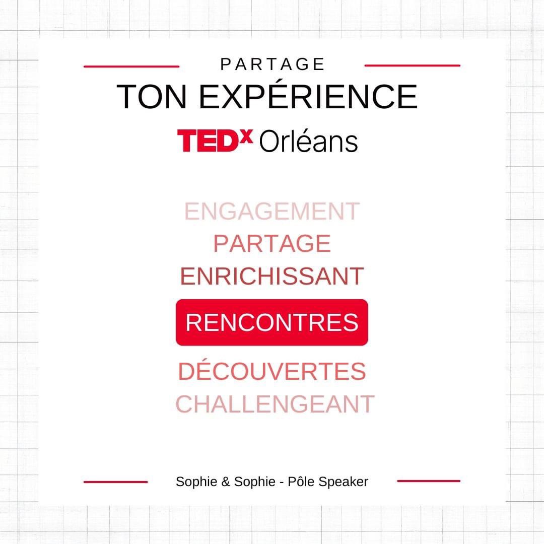 Les mots de Sophie et Sophie, du Pôle #Speaker, qui ont résonné en elles lorsque nous leur avons demandé de parler de leur expérience bénévole au sein de la TEDxFamily !

👉🏻Une superbe aventure humaine pleine de partages &amp; de découverte💡

Rejoignez-nous👉🏻
tedxorleans.com/news/appel-bnv…