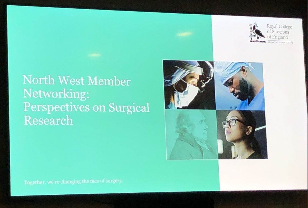 Ben Griffiths (@bengriffiths73) on Twitter photo Many thanks to <a href="/RCSnews/">The Royal College of Surgeons of England</a> <a href="/mortensen_neil/">Neil Mortensen</a> <a href="/GemmatheSurgeon/">Gemma Faulkner</a> <a href="/ClionaKirwan/">Cliona Clare Kirwan</a> <a href="/TMitchellFRCS/">Tim Mitchell</a> for hosting a superb evening 'Perspectives on Surgical Research' at the Manchester Outreach Hub.
Never have Surgical Trainees been more in need of guidance, inspiration and support. Many thanks to <a href="/RCSnews/">The Royal College of Surgeons of England</a> <a href="/mortensen_neil/">Neil Mortensen</a> <a href="/GemmatheSurgeon/">Gemma Faulkner</a> <a href="/ClionaKirwan/">Cliona Clare Kirwan</a> <a href="/TMitchellFRCS/">Tim Mitchell</a> for hosting a superb evening 'Perspectives on Surgical Research' at the Manchester Outreach Hub.
Never have Surgical Trainees been more in need of guidance, inspiration and support.