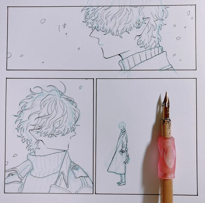 せっかくアニメのお知らせが出来たので新しいお話や絵を載せたいと思うんですが、絶賛単行本作業中なので、当面はRTや作業中の原稿を載せたりが多くなります😭
これも作業中のです #休日のわるものさん 
