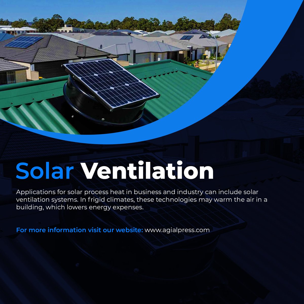 AgiAlPublishing's tweet photo. When the transpired solar collector becomes warm due to incident solar radiation, the process of a solar ventilation air preheating system begins.
Articles on this topic are welcome.
#research #publication #solarenergy #solarventilation #agialpublishinghouse https://t.co/F1v6ogeIR4