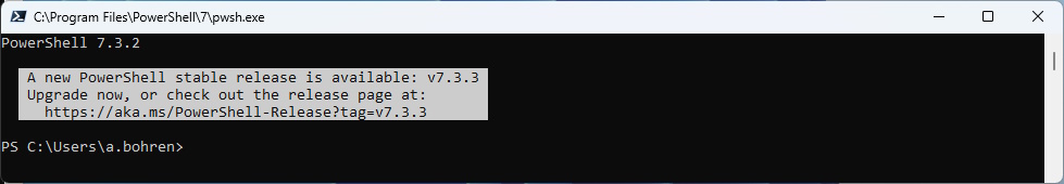 andresbohren's tweet image. 🚨New Version of #PowerShell7 v7.3.3 has been released
bit.ly/3Z8BOh7