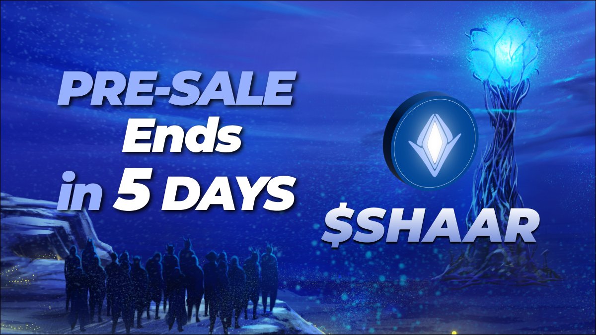 shaargame's tweet photo. Last 5️⃣ days until the end of the pre-sale where you can take advantage of privilege deals!

▶️ Participate in the Pre-Sale on @wofdexen

https://t.co/36k4AF2v6K https://t.co/V62AogFyS5