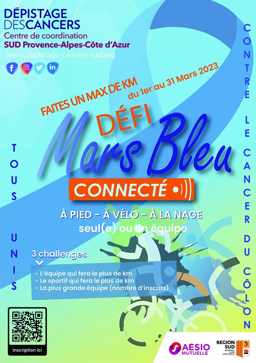 #MarsBleu, c’est le mois de la mobilisation contre le #cancercolorectal. Tout au long du mois de mars, des actions de sensibilisation ont lieu partout en France.  + d'infos : bit.ly/3Zw9Pb2
<a href="/CrcdcHdf/">CRCDC HDF</a>