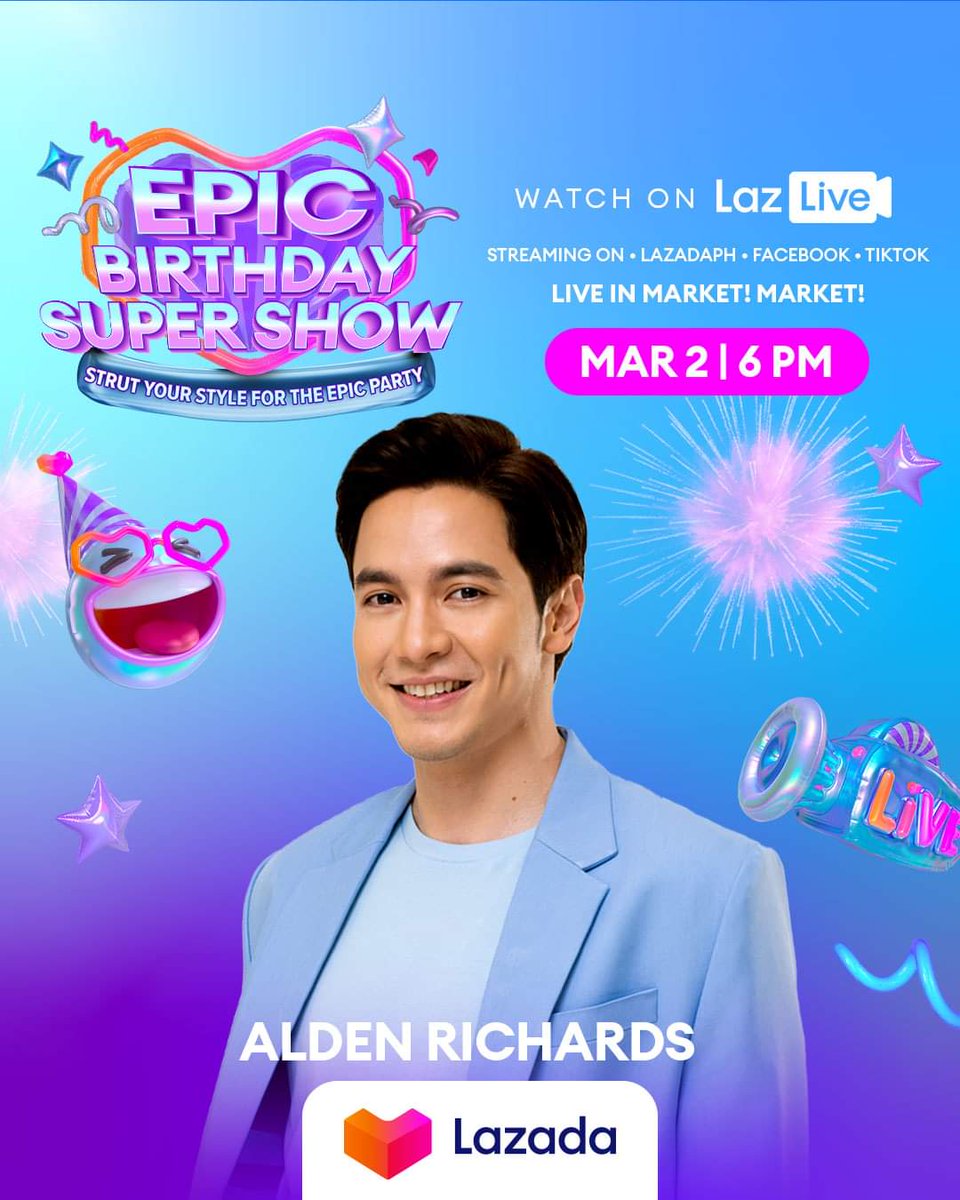 ALDENPHILS's tweet photo. RT IF YOU SUPPORT ALDEN! @aldenrichards02
#Laz11thBdayXALDEN
Laz11thXALDEN EpicBdayEve #EpicBirthdaySuperShow #ALDENforLazada #AldenforEpicBirthdaySuperShow https://t.co/KHNquFAHX0