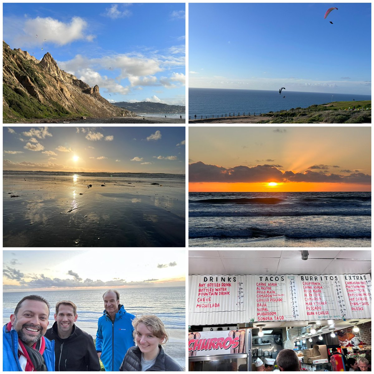 And that’s a wrap on @anabioscorp’s  #TRC23 with a sunset hike down to La Jolla shores beach from Torrey Pines Gliderport with Peter Zemljic, @mikehildebrand7, @AnnemarieDedek, and @RichardKondo1 and ending with awesome tacos @letstaco_ #TheTacoStand 🌮 in La Jolla