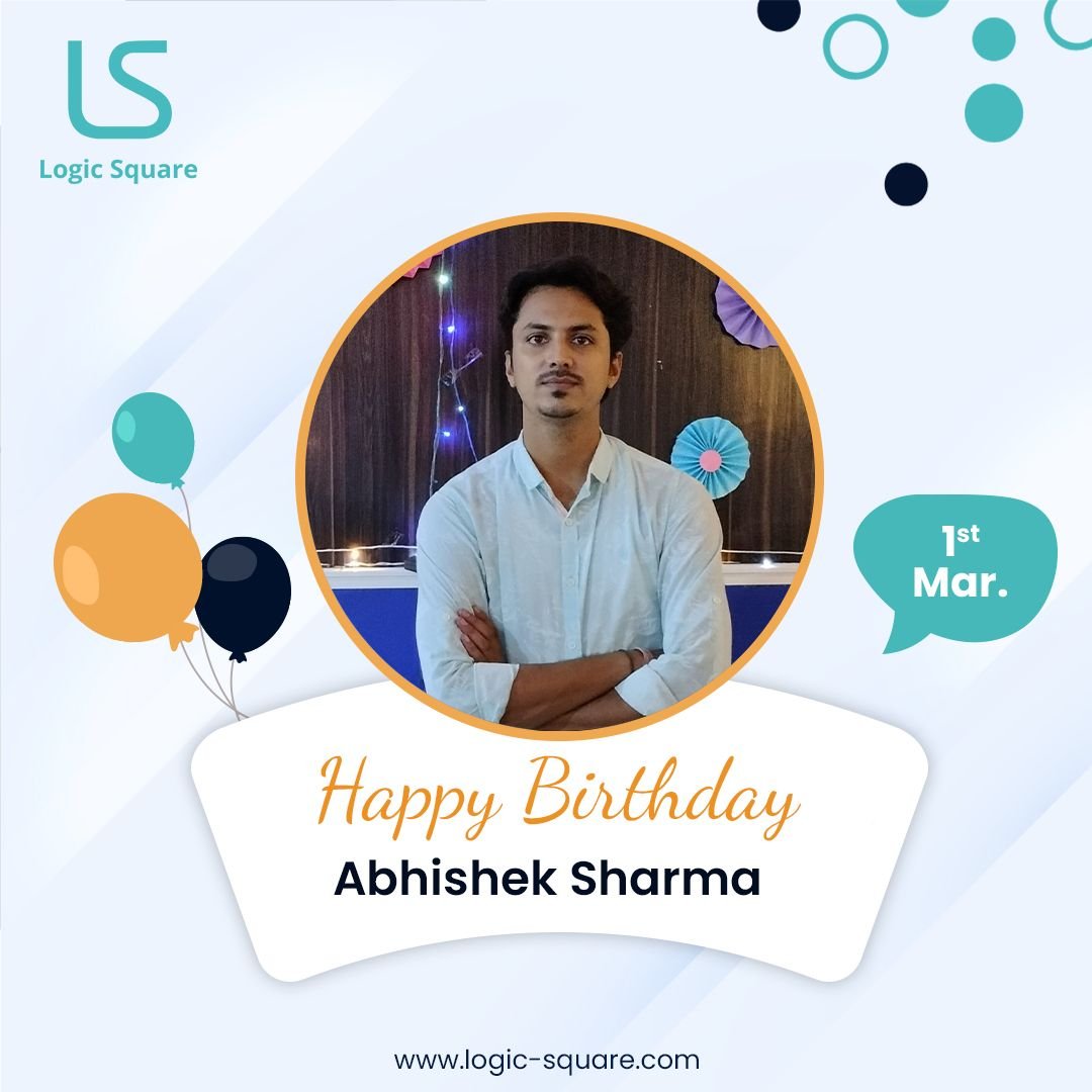 LogicSquaretech's tweet photo. Wishing a very happy birthday to Abhishek Sharma! Your positive attitude and enthusiasm are contagious, and we're lucky to have you on our team.
Have a wonderful day!
#HappyBirthday #birthdaywishes #logicsquaretech https://t.co/B39YosynAt