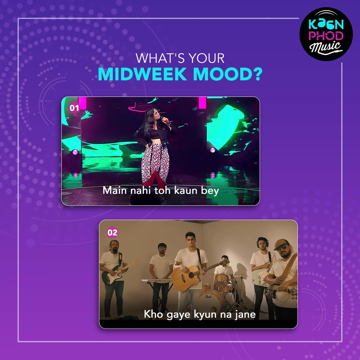 Let us know in the comments kya hai aapka midweek mood?😇

#KaanPhodMusic #MicTestOnKaanPhod #MusicKaMadhouse #HustleKarHassilKar #Lyrics #Song #Music #MidweekVibes #MidweekMood