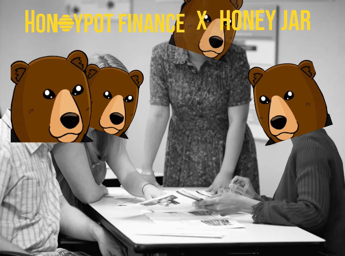 honeypotfinance's tweet photo. 🐻 Calling all Beras 🐻
Honeypot finance will be working with  Honey Jar and we want to reward our community with 5 honeycomb WL spots 💪

Like &amp; Retweet this post.
And follow: 

@honeypotfinance 
@0xhoneyjar 

For a chance to win🏅 
Giveaways will be closed in 24 hours ⏳ https://t.co/O7lQ3pGt2L