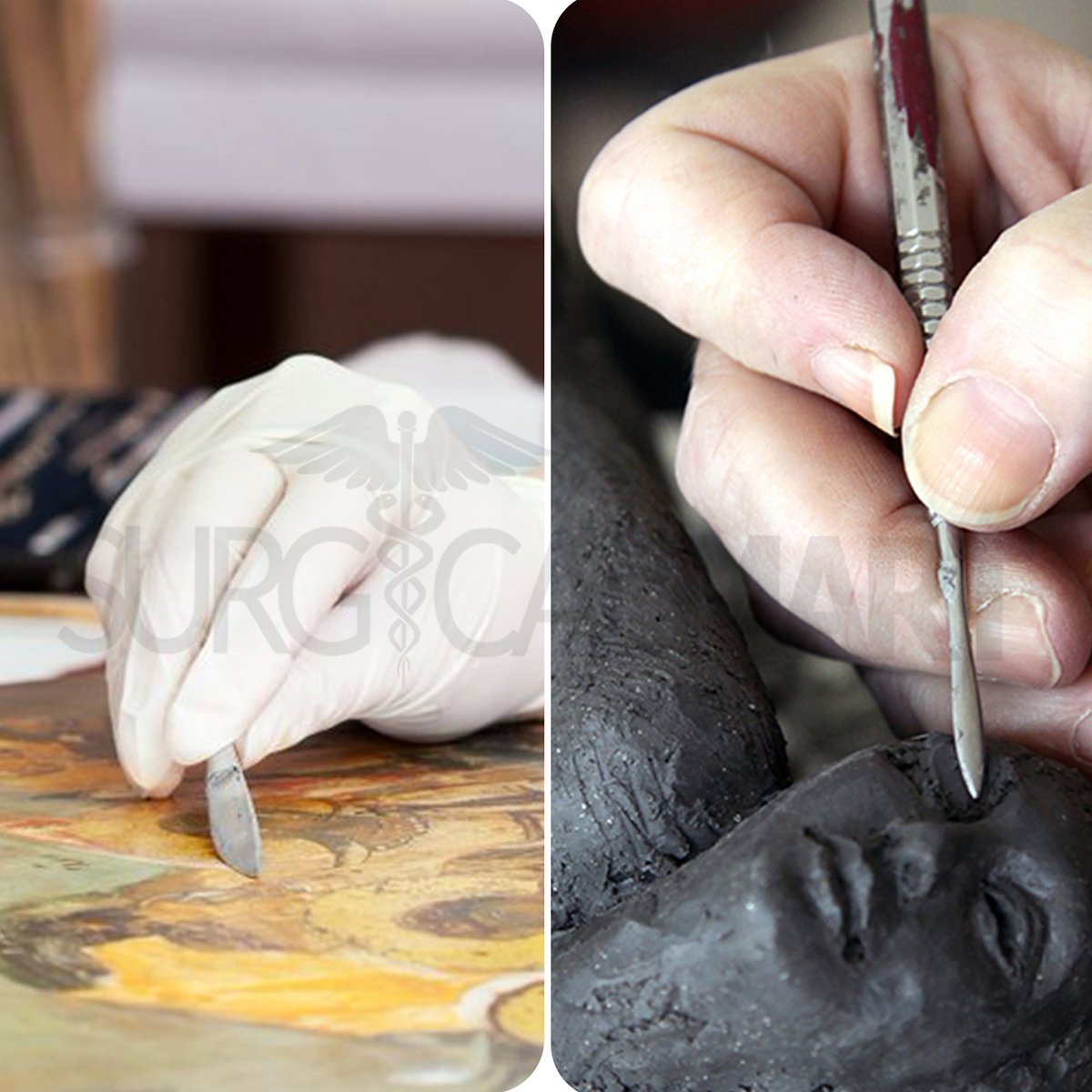 SurgicalMart's tweet image. ⚡7 Pcs Wax Carving Metal Clay Pottery Sculpting Tool Set ⚡
Order now 👉surgicalmart.com/shop/dental-in…
.
.
.
#surgicalmart #SculptingToolSet #dental #waxcarving #metal #clay #sculpting #pottery #sculpturetools #spatulamodelingkit #shoponline #surgicalsupplystore