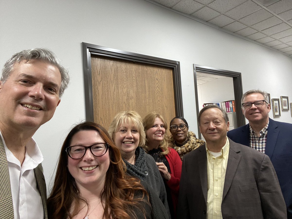 The executive committee (L-R) Tom Read, Dave Beck and Shane McNevin visited the ABCRS office last week, our tireless staff is greatly appreciated (L-R) Crystal Jacobs, Jan Wisnewski, Sherry Whitenburg and Tia Williams.