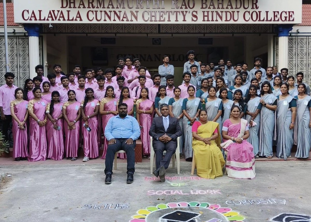 Thuvakkam's tweet photo. DRBCCC Hindu college hosted State level seminar on “Employability Skills in Post Covid Era: Issues and Challenges”.

Mr.Siraj Deen, Executive Director of Thuvakkam addressed the gathering on Demand and supply of skilled labours in the current scenario of social work profession. https://t.co/C7VbkDGLCn
