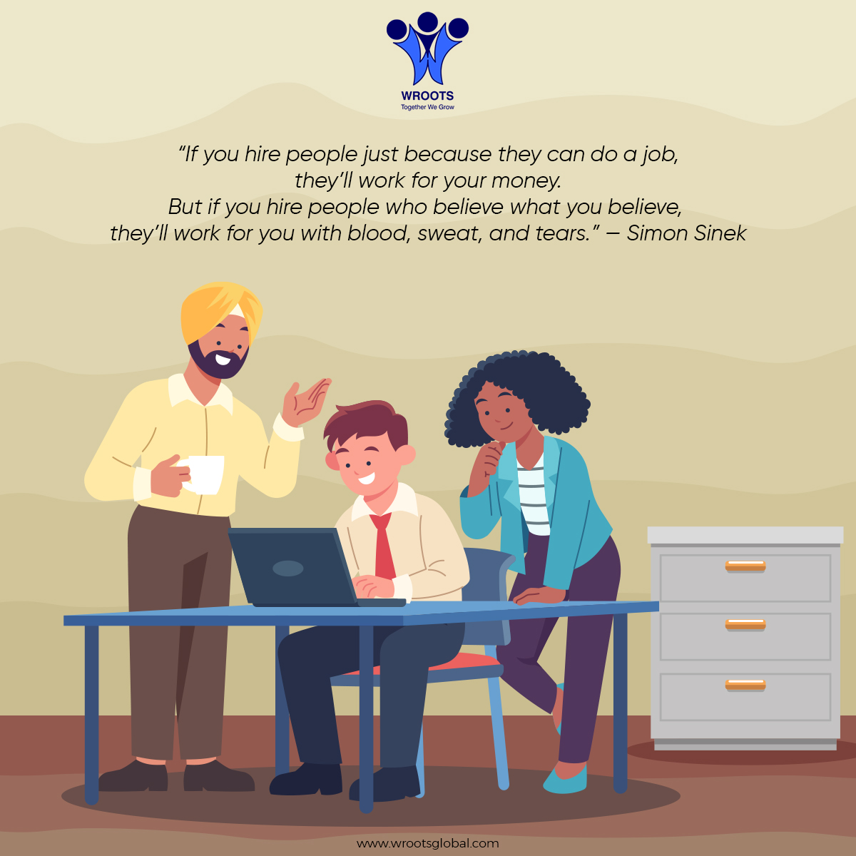 Team_Wroots's tweet photo. You don't build a business, you build people, and then people build the business.

#WednesdayWisdom #hiring #teambuilding #wrootsglobal https://t.co/b7fwOrXtP2