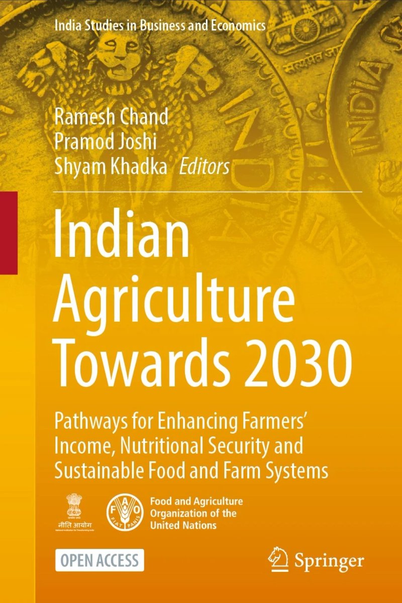 Springernomics's tweet photo. Dr. Ramesh Chand delivers his Guest of Honour address at #ISLE63 Conference. 
Inviting all to read his #OpenAccess book #Indian #agriculture towards 2030.
https://t.co/e0r0kkcJSK
@NITIAayog @RGU1984 @TweetIHD https://t.co/dxE4NCNd8P