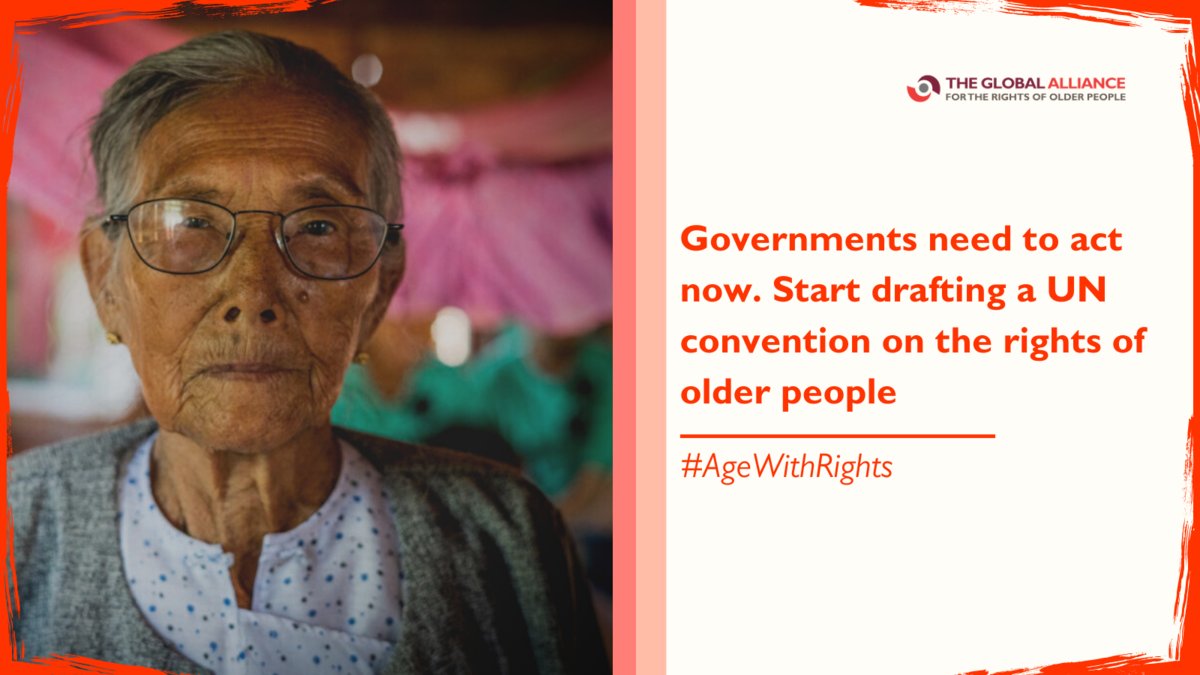 A better world for older persons is a better world for all of us. We need a UN convention for the rights of older persons. Retweet to add your voice.
#AgeWithRights #OEWG13