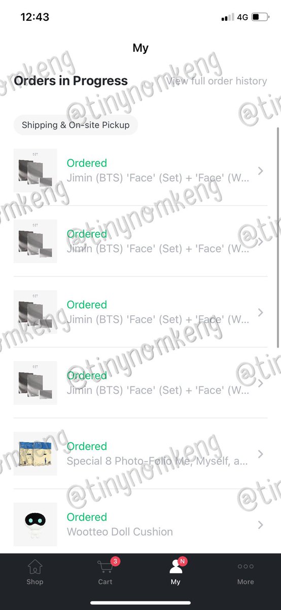 หลักฐานการกดบั้มน้องจีมินทั้งหมดนะคับ 🙇🏻‍♀️ #updatenomkeng