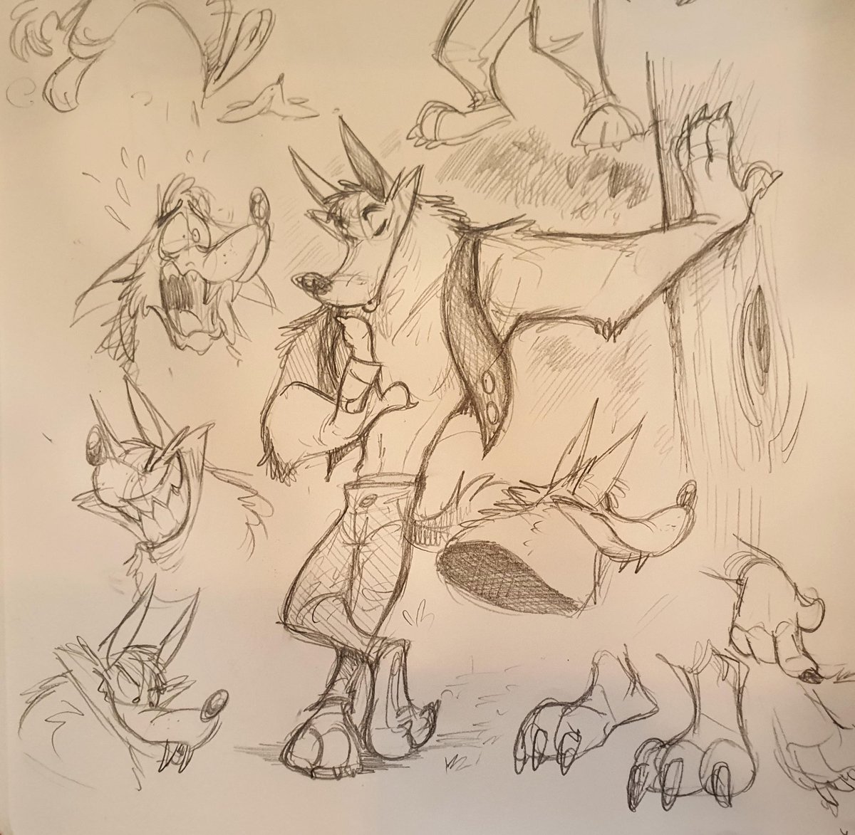 PitiYindee's tweet photo. During my internet break I created a super generic big bad wolf oc. The name's Hank Howell HE'LL NOM YOU WHOLE ₛᵤ𝒹𝒹ₑₙₗᵧ ᵥₒᵣₑ https://t.co/KUNzZFVt0Z