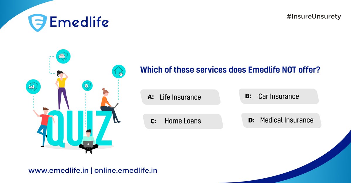 EmedlifeB's tweet photo. Think you know everything about insurance? Put your knowledge to the test with our fun quiz! learn more about the protection EmedLife Insurance offers.
.
.
.
.
.
#EngagementPost #QuizTime #InsuranceQuiz #InsureUnsurety #InsuranceKnowledge #EMedlife https://t.co/Ofz3xTXQ6A
