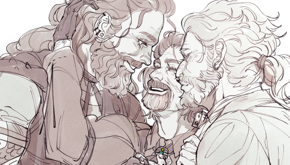 guys what if i do emergency $69 waist-up couple kofis in this style? 2 chara 69, 3 chara 100
