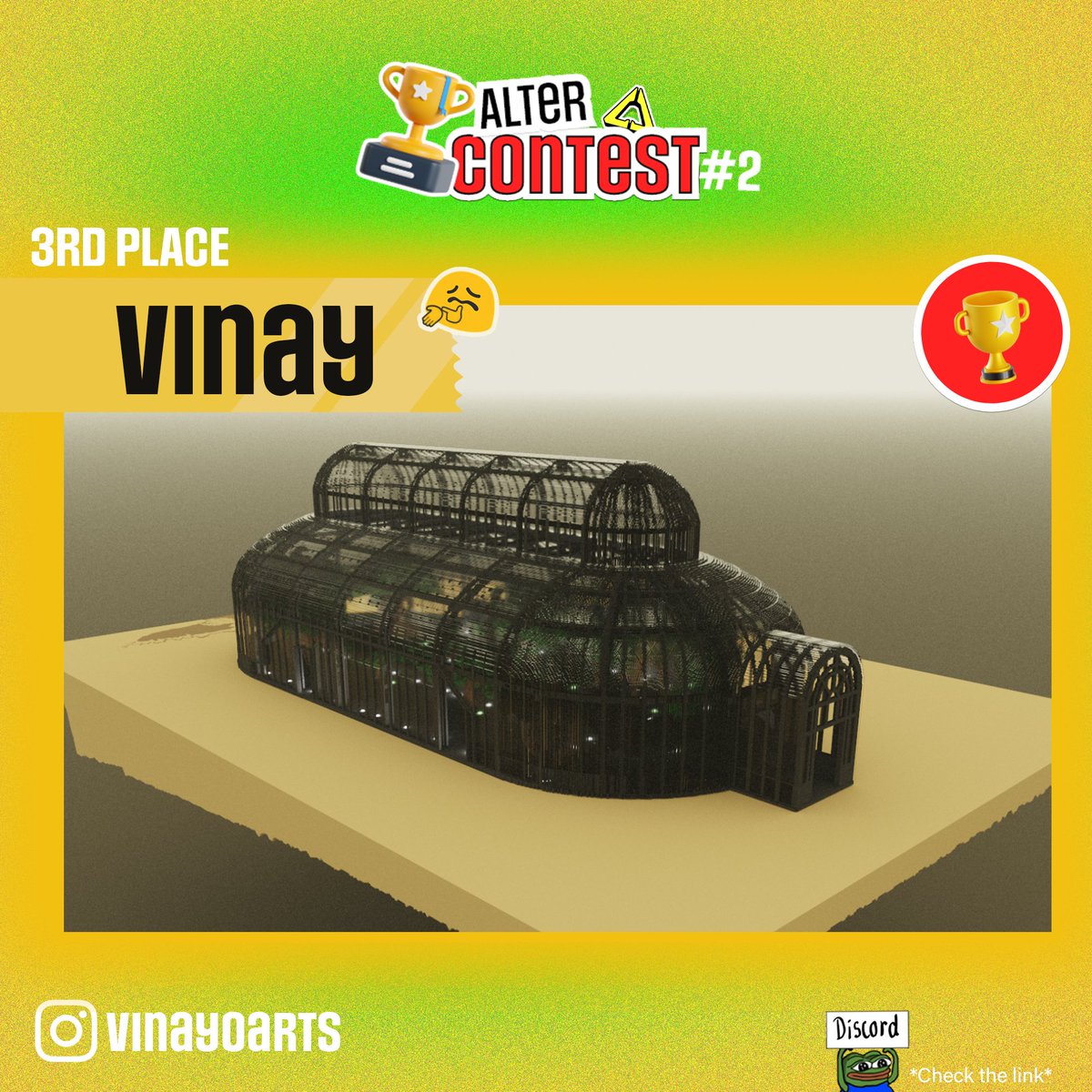 AlterDotGame's tweet photo. 🎉🏆👏 Congratulations to the winners of our BoB the Builder 3D contest! We were blown away by the talent and creativity of all the participants 🛠️🔨🪚 Stay tuned for more challenges and opportunities to showcase your skills and win exciting prizes 🤩 

#3Ddesign #3Danimation https://t.co/rSP1KYEt7Q