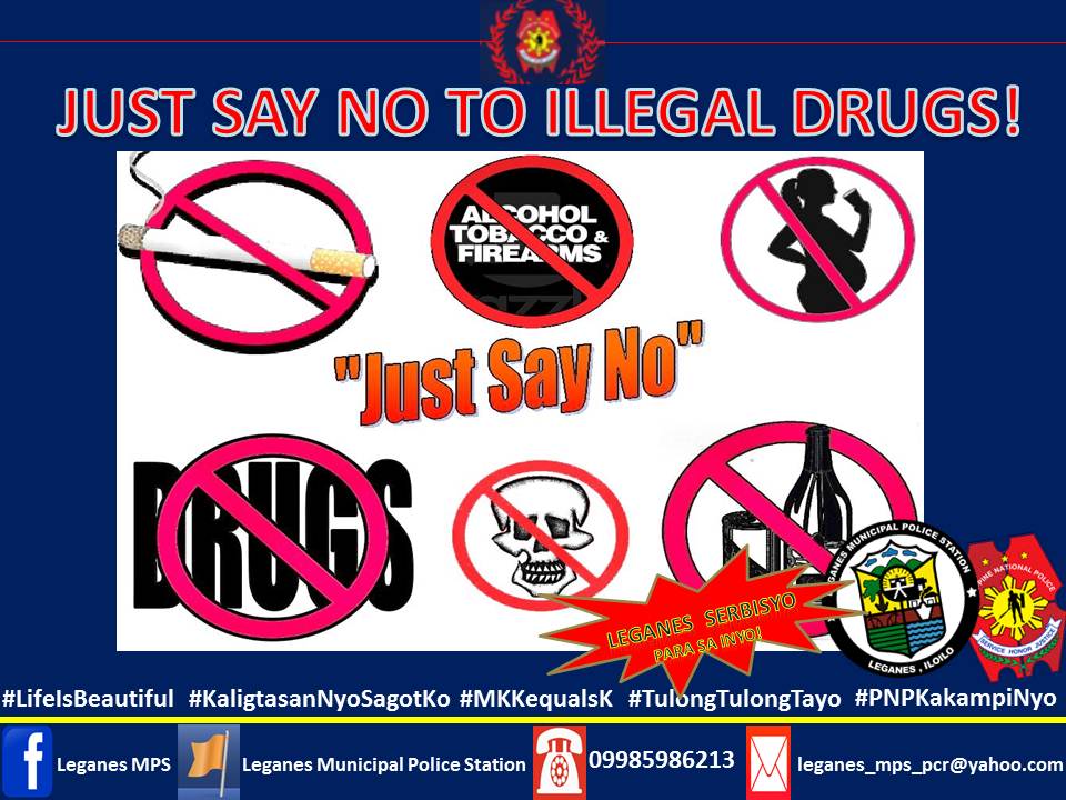 NO TO ILLEGAL DRUGS!