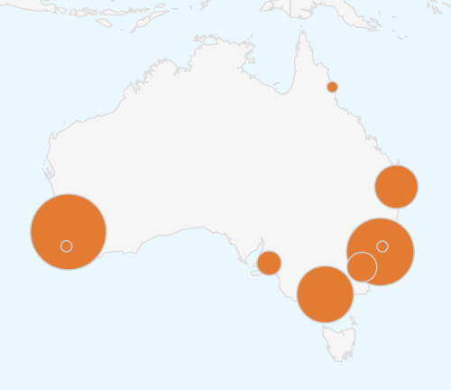 RebeccaDefina's tweet photo. OzCLO 2023, Round 1 is a wrap! We had 704 teams registered and competing from around Australia. This live location map doesn't do it justice, especially as it left out the Darwin teams. Thanks to all the teachers and teams, we hope you enjoyed the competition
@OzCLO #ozclo2023 https://t.co/7yx1ZzukMK