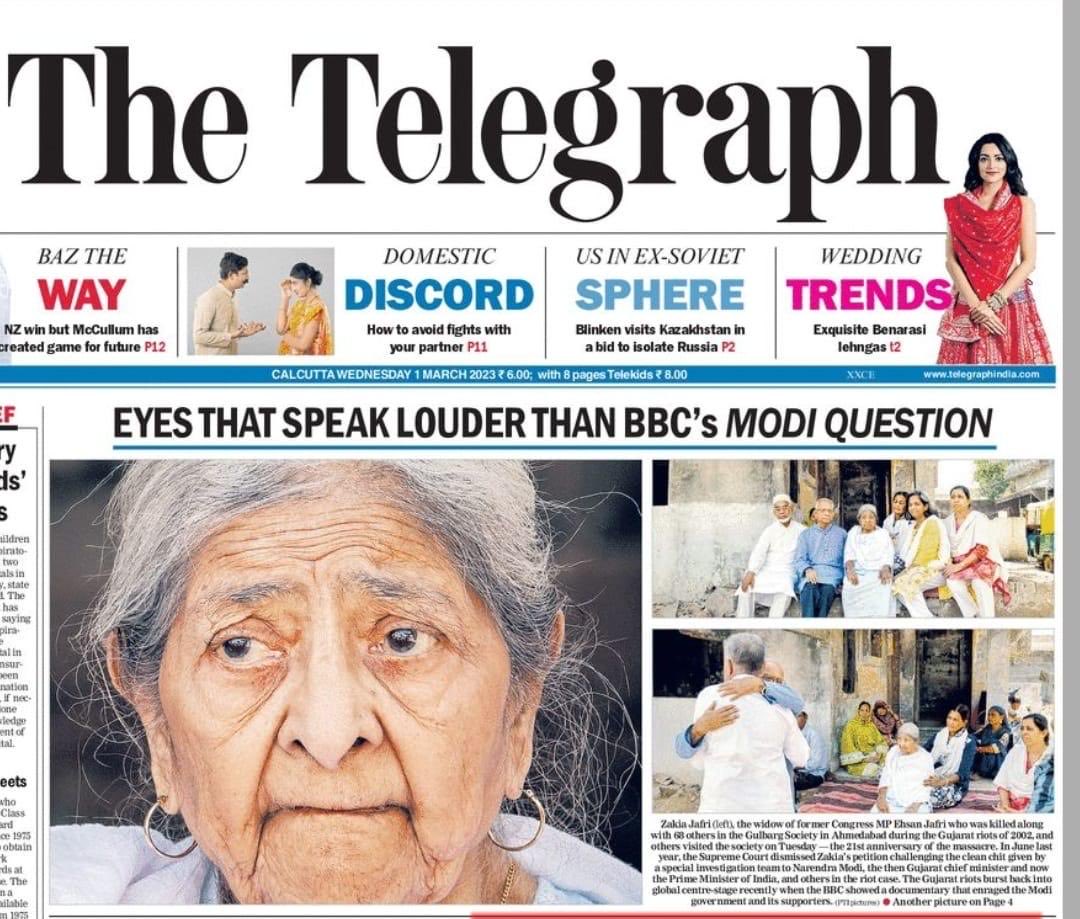 sumonseng's tweet photo. Doesn't the eyes of the widow of Ehsan Jafri who was killed during #Gujarat2002 ask more questions
than the #ModiQuestion ? https://t.co/TwsgfgtJla