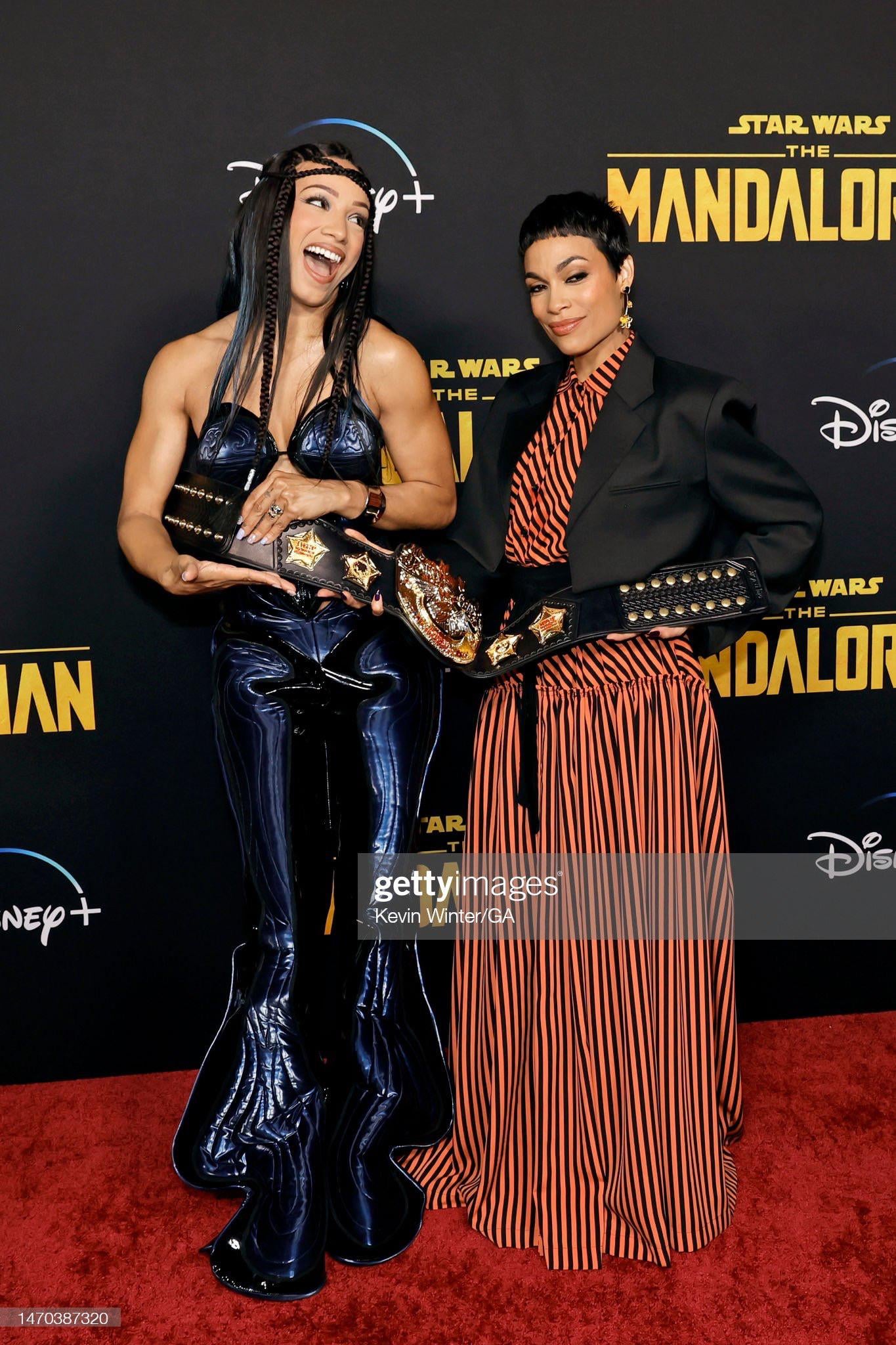 Ex WWE Star Sasha Banks Slays The Mandalorian Season 3 Red Carpet Appearance 1
