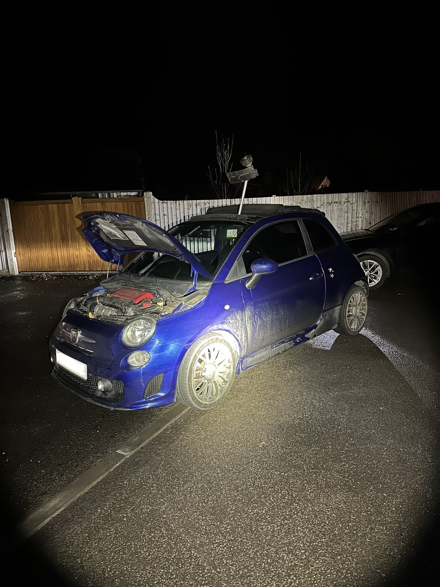 TamworthPolice's tweet photo. Some good old fashioned #proactivepolicing paid off tonight when our sixth sense proved right about this vehicle.  A short time after officers spotted it, the vehicle was found abandoned. Turns out it was stolen a few nights ago  #vehicleseized #finderskeepers #weareoutthere🚔 https://t.co/KqQBfRv2Do