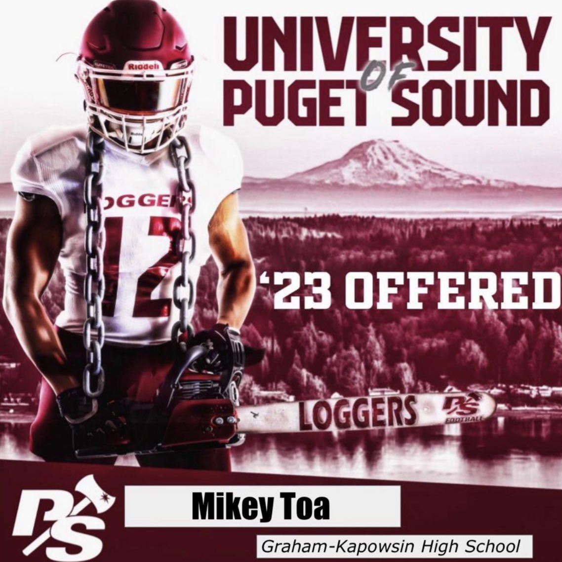 Mikey33 (@big_mikey33) on Twitter photo After an exciting official visit and conversation with coach <a href="/jeffthomas4/">Jeff Thomas</a> and coach <a href="/LOGGER_LBCOACH/">UPS Loggers Coach Jeff Schmidt</a>, I am grateful for another offer to continue my athletic and academic career with <a href="/P_S_football/">Puget Sound Football</a>. <a href="/von_diesel16/">von_diesel</a> <a href="/GKHSfootball/">GK Eagles Football</a> <a href="/FaipeaAvaava/">AEP ATHLETICS (Coach Ava)</a> <a href="/BrandonHuffman/">Brandon Huffman</a> <a href="/RylandSpencer/">Ryland Spencer™</a> After an exciting official visit and conversation with coach <a href="/jeffthomas4/">Jeff Thomas</a> and coach <a href="/LOGGER_LBCOACH/">UPS Loggers Coach Jeff Schmidt</a>, I am grateful for another offer to continue my athletic and academic career with <a href="/P_S_football/">Puget Sound Football</a>. <a href="/von_diesel16/">von_diesel</a> <a href="/GKHSfootball/">GK Eagles Football</a> <a href="/FaipeaAvaava/">AEP ATHLETICS (Coach Ava)</a> <a href="/BrandonHuffman/">Brandon Huffman</a> <a href="/RylandSpencer/">Ryland Spencer™</a>