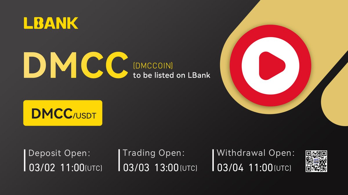 🌈 New #listing

⛵️ $DMCC(DMCCOIN) will be listed on LBank！@Discoverfeednet

DMCCs are utility tokens that can be used within DiscoverFeed, which allows users to experience music and socializing in a Metaclub.

 👉 Details: bit.ly/3xXpl4a