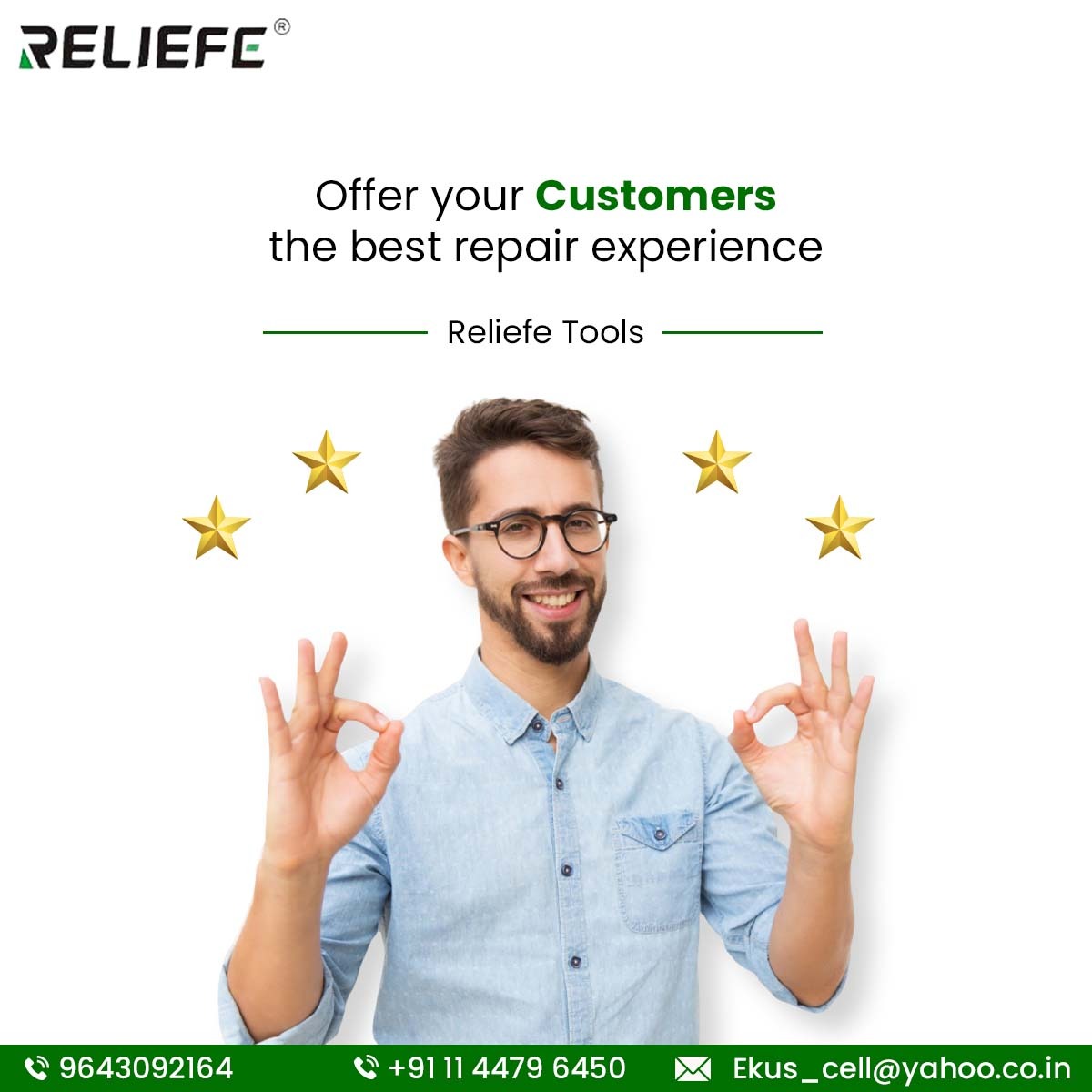 reliefetools's tweet image. #Reliefe Offer Customer the best repair Experience ⭐🌟

Fore Order👇
📞 9643092164
✉ Ekus_cell@yahoo.co.in

#MobileTools #OnTheGoTools #HandyTools #ToolboxEssentials #MobileWorkshop
#DIYTools #PortableTools #ConvenientTools #VersatileTools #EfficientTools #PowerTools