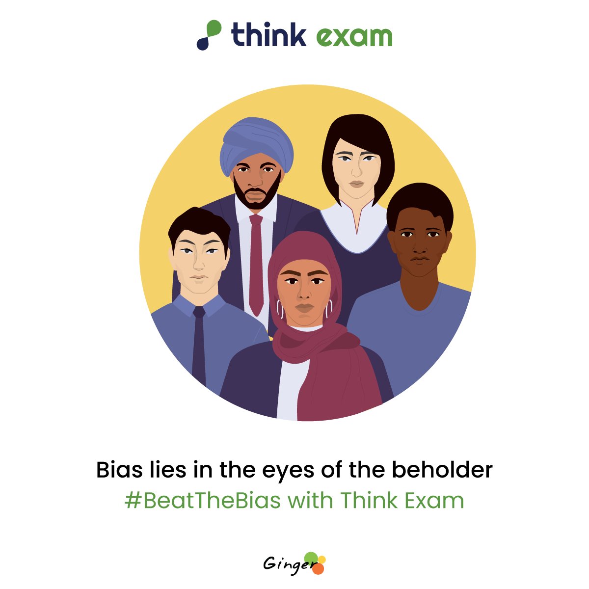 This #ZeroDiscriminationDay, remove #UnconsciousBias & #hiring prejudices when gauging candidates using #ThinkExam’s #assessment platform. Our advanced Test Library focuses on candidate’s competency & reduces risk of unconscious bias.
#GingerWebs #beatthebias #zerodiscrimination