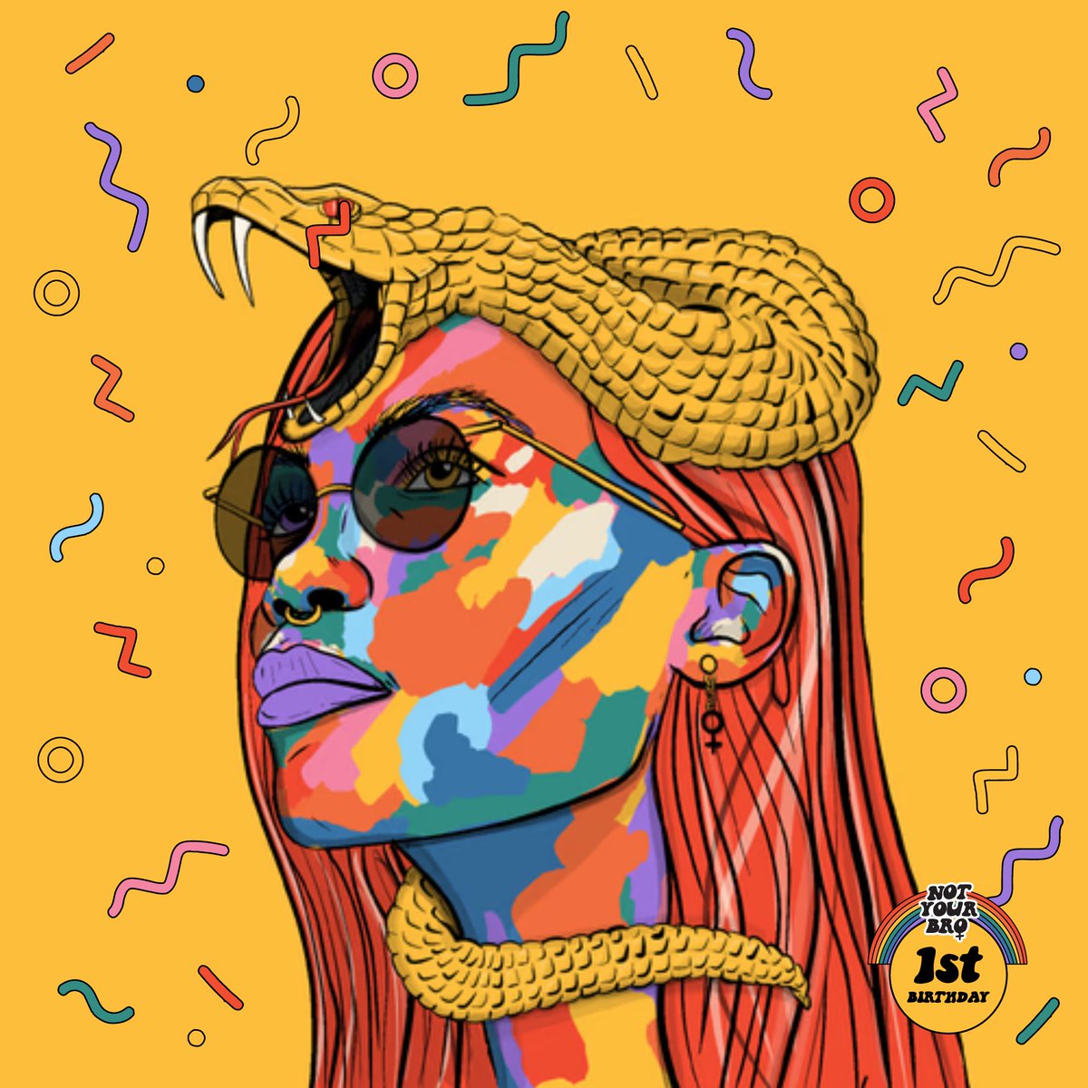 HAPPY 1ST BIRTHDAY <a href="/NotYourBroNFT/">Not Your Bro 🇦🇺</a> 🎉
  
I'm in the draw to win 20,000 Pickle Points and 2 x Not Your Demons NFTs!
  
Create yours at : squizzle.io/nybbirthday
  
#notyourbirthday