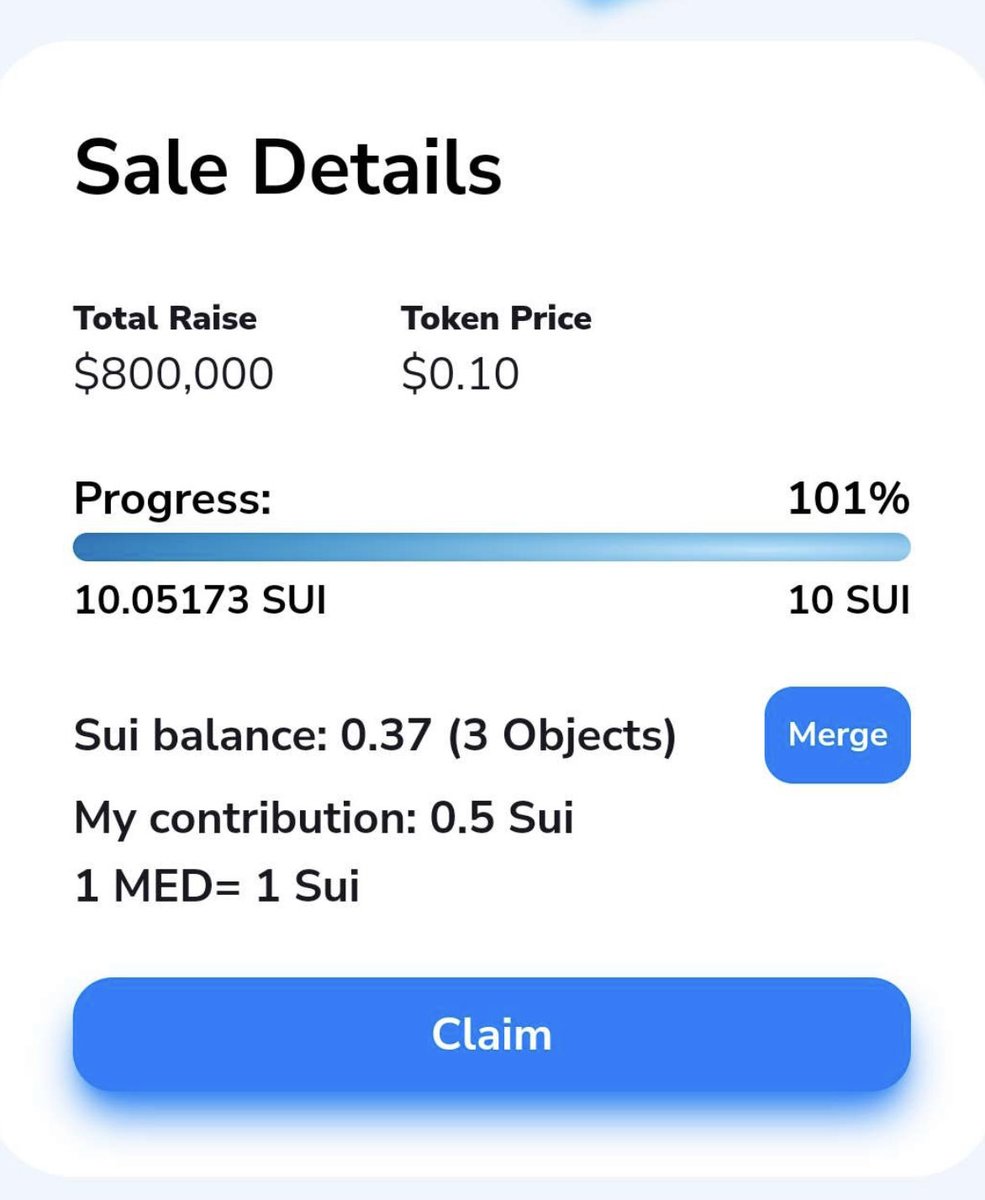 meadowlaunch's tweet photo. Few of our OGS tested to ensure everything is working, devs have been working on the minor bugs and changes before we proceed with projects 🚀

(Please do note the numbers in this screenshot may not be correct as this was a quick run through) 

#Sui #launchpad #suinetwork https://t.co/WIWOwjO8Xg