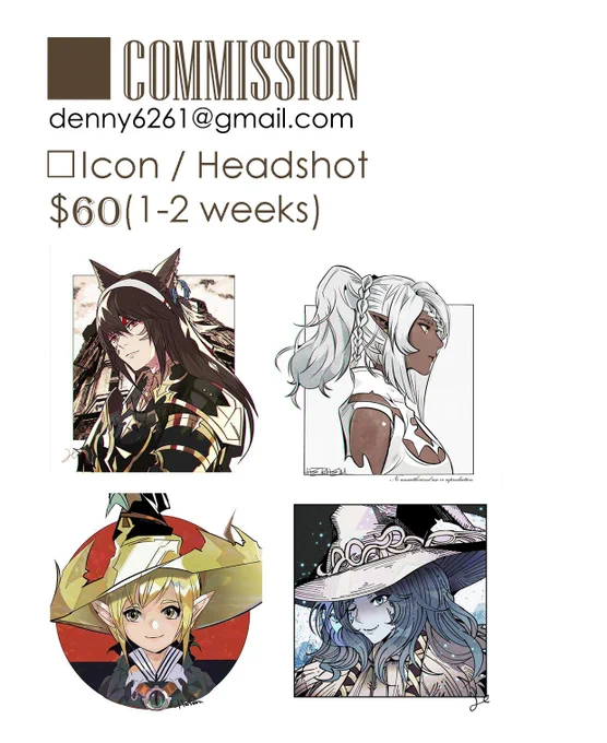 【Accepting Commissions】

Hi, it's Herheim here and please see the picture for my Commission details!
Prices are sometimes flexible, but always feel free to drop an email or DM! I'm always happy to discuss about your brilliant ideas.
Thank you for the support ♪(・ω・)ノ 