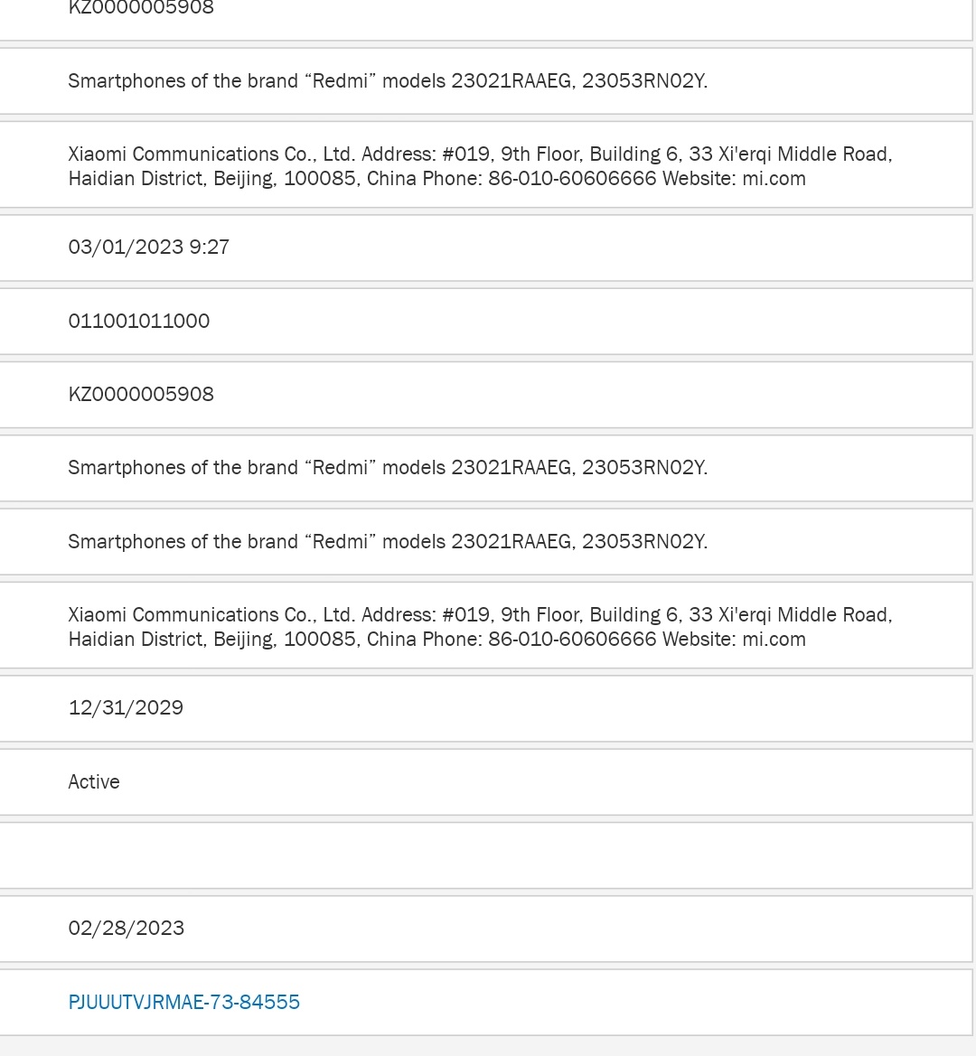 simransingh931's tweet image. Redmi Note 12 4G appeare on EEC

#redminote12 #eec #note12 #redmi #xiaomi