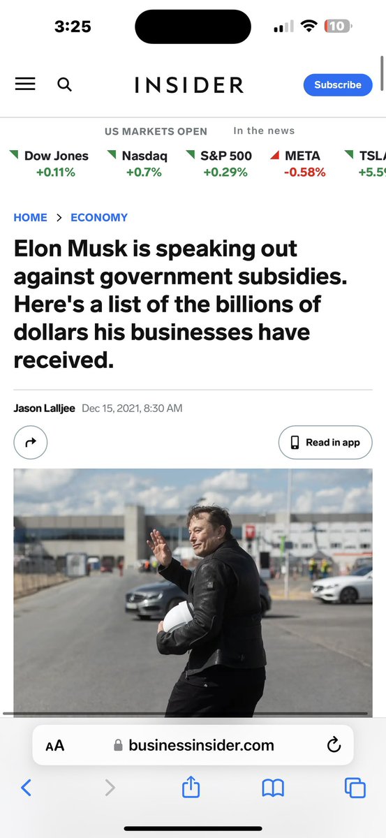 sakitechonline's tweet image. Elmo Musk is my favorite Welfare King + highest level businessman.

Don’t spend all those taxpayer funded welfare subsidies in one place.