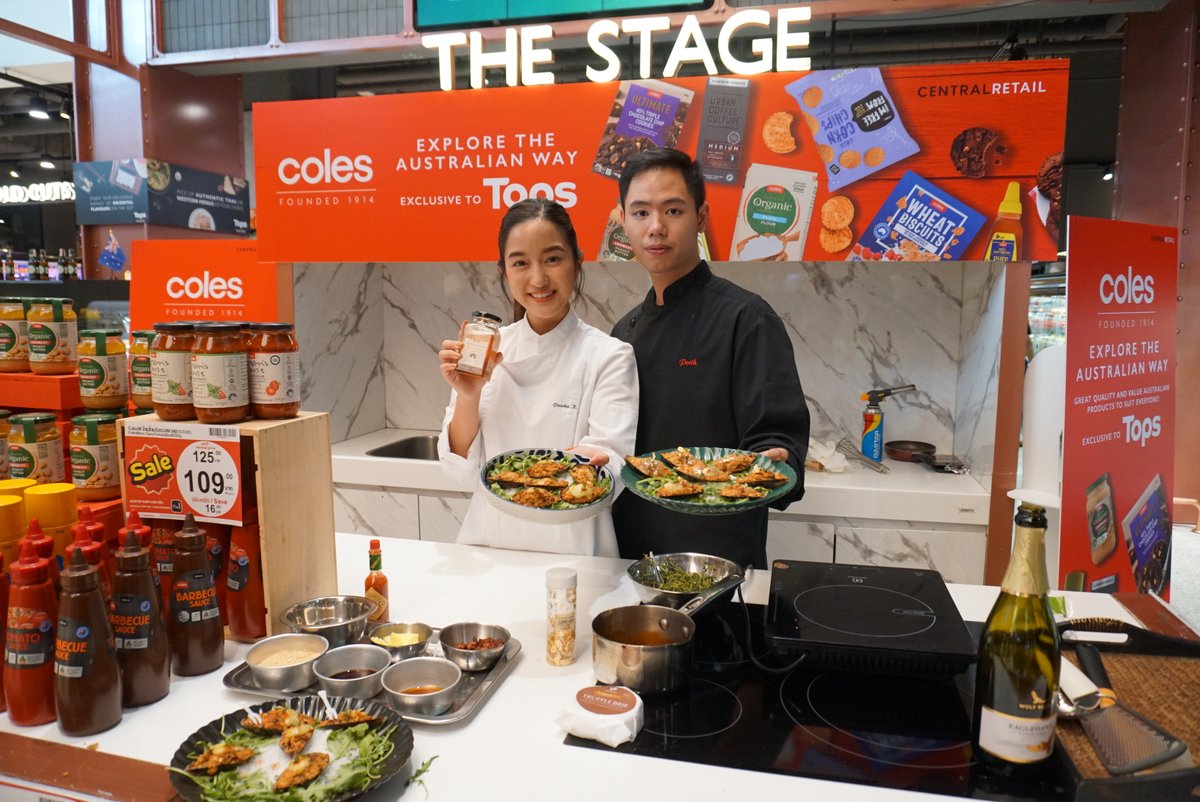 Austrade's tweet photo. Coles Group and Thai retailer, Central Food Retail will work together to provide the #SupermarketChain more than 200 products from its Coles Own Brand range. 🥑🍊🌽
More #Australian farmers can #supply their goods to their chosen #market. 🌏
Learn more: https://t.co/fW6AO6KSrp https://t.co/XRhIRIVevE