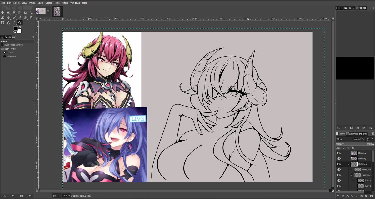 RavSpect's tweet photo. I've never posted a piece before it's done before, but this is already the best looking piece I've ever drawn! I still have more hair to add, and she needs some clothes, but I'm already feeling like this one is where I peak.

#wipart #GrimGuardians #GalGun https://t.co/TqCXMRyQvz