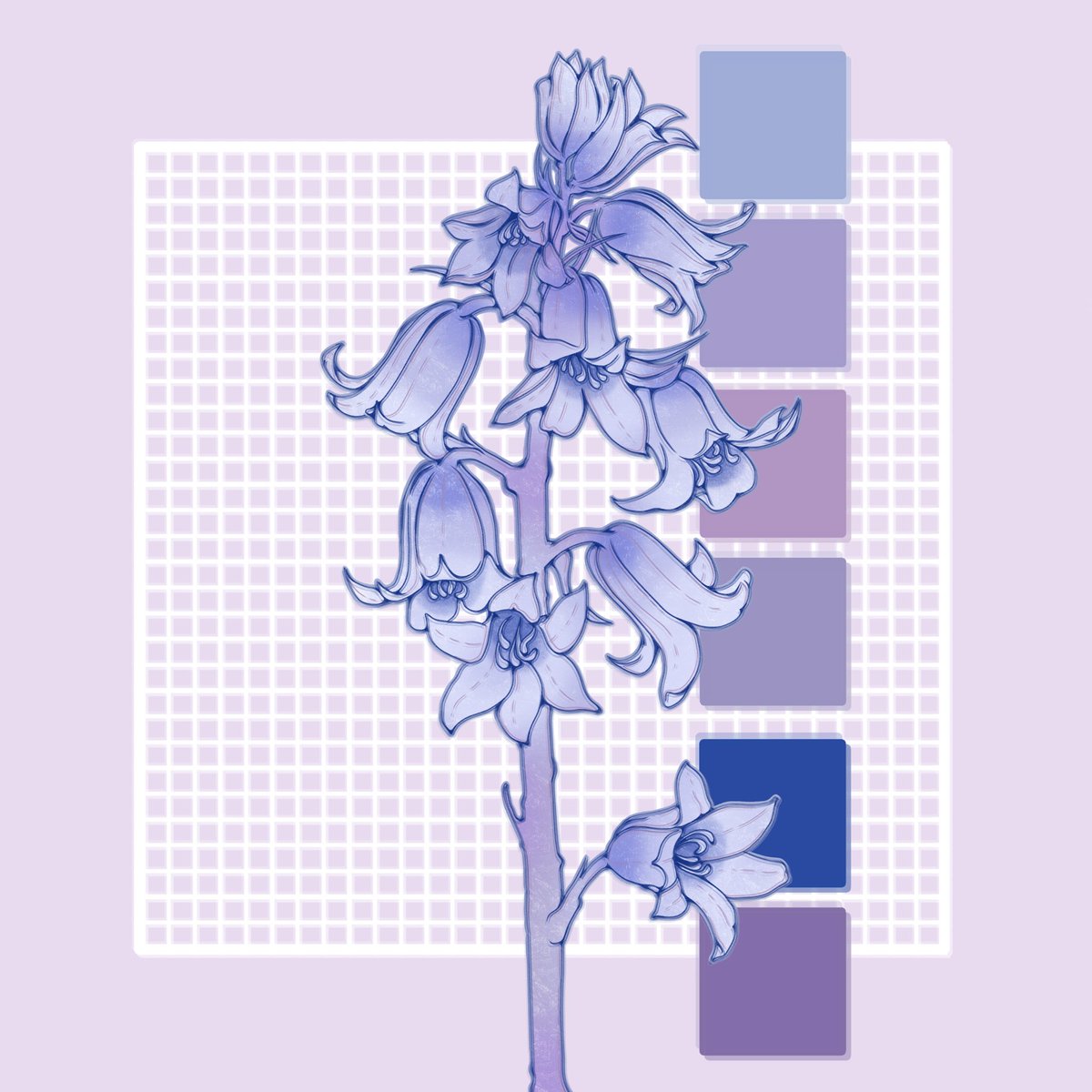 “Bluebell at Dawn” cc. 03/01/2023
—
#art #artoftheday #design #dessin #drawing #digitalart #autodesksketchbook #illustration #illust #torontoartist #アート #イラスト #絵 #아트 #그림 #일러스트 #bluebell #flowers #print