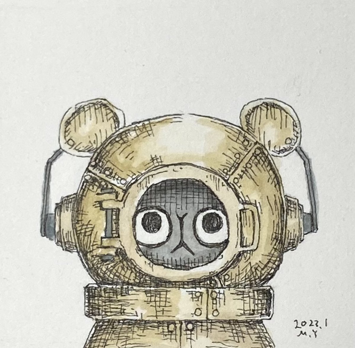 「#見た人も無言で黄色の何かを上げる 」|Masahiro Yamamotoのイラスト