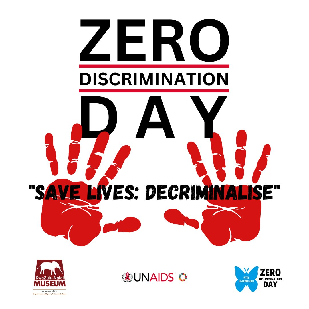 Marking the beginning of South Africa's Human Rights Month by commemorating Zero Discrimination Day.

#SaveLivesDecriminalise #UNAIDS #KZNMuseum